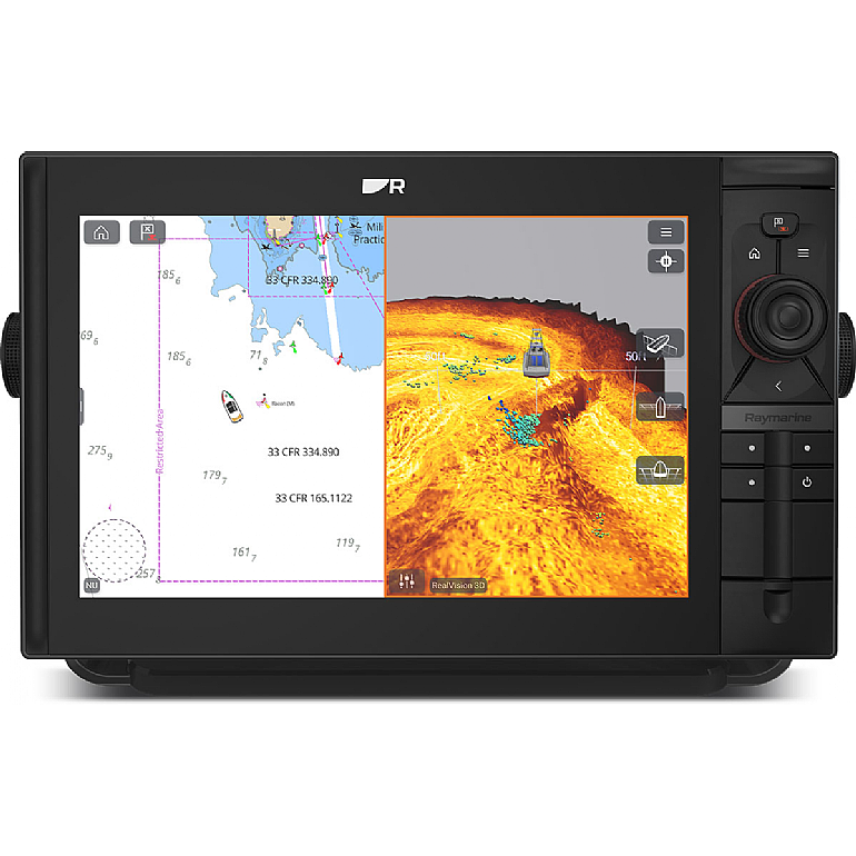 Raymarine Axiom2 Pro 12 RVM with integrated 1kW Sonar, DV, SV and RealVision 3D Sonar and Western European LightHouse Chart E70656-00-WEU