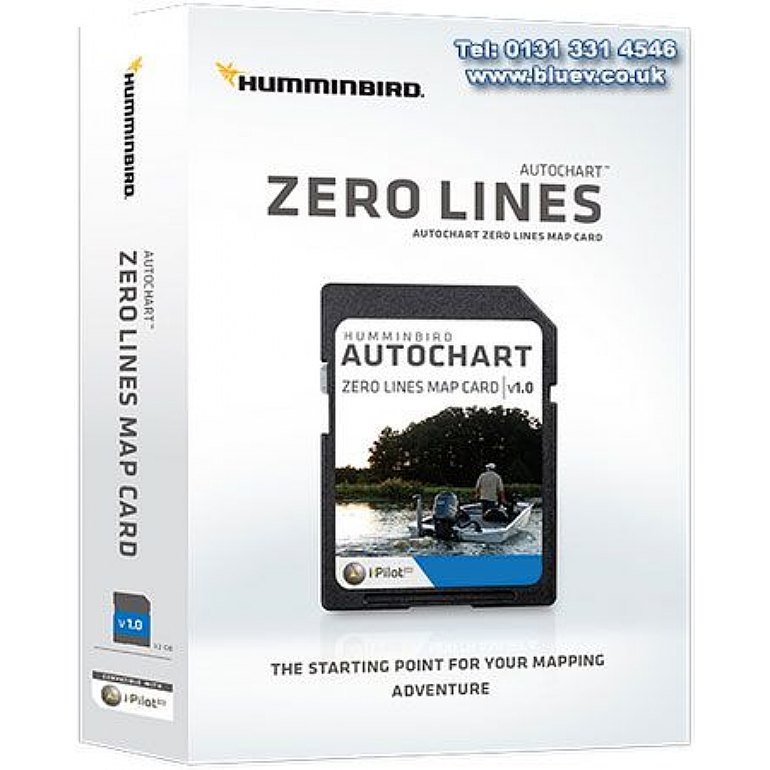 Humminbird Autochart Zero Lines Map mSD/SD Card Europe