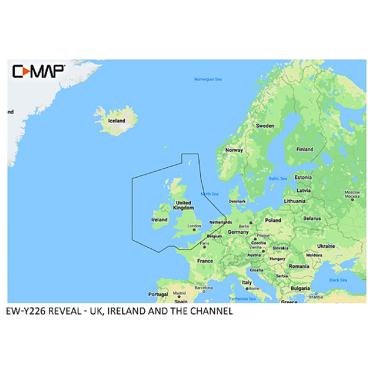 C-Map Reveal Chart M-EW-Y226 United Kingdom & Ireland
