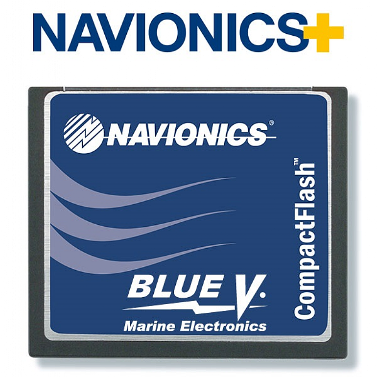 Navionics+ UK & Ireland Chart on Compact Flash (CF) Card