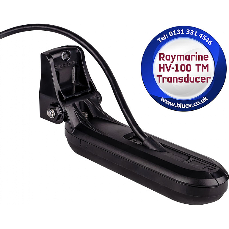 Raymarine HV-100 HyperVision Plastic Transom Transducer with 6m cable E70643