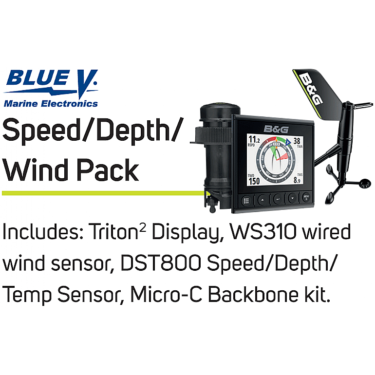 B&G Triton2 Speed, Depth & Wind Pack (WS310 Wind) 000-14955-002