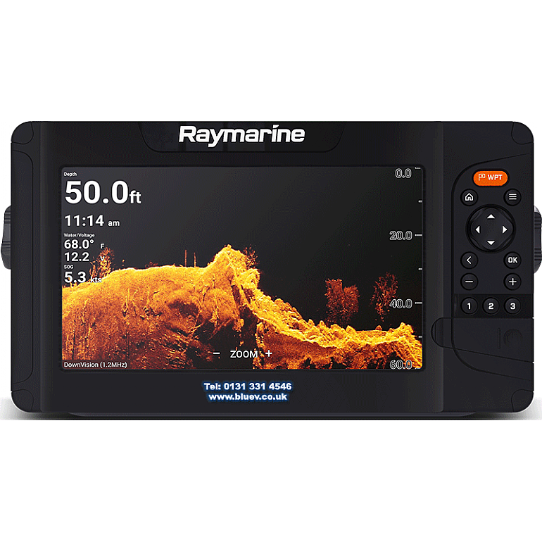 Raymarine Element 9 HV, HV-100 TM Transducer & Lighthouse Western Europe Chart E70645-05-WEU - ex demo